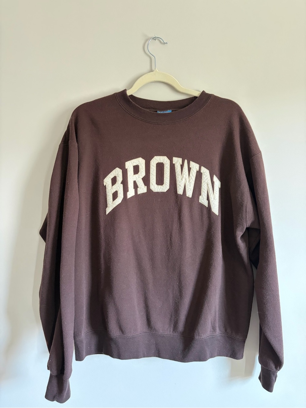 Brown University Crewneck Champion Sweatshirt with White Lettering